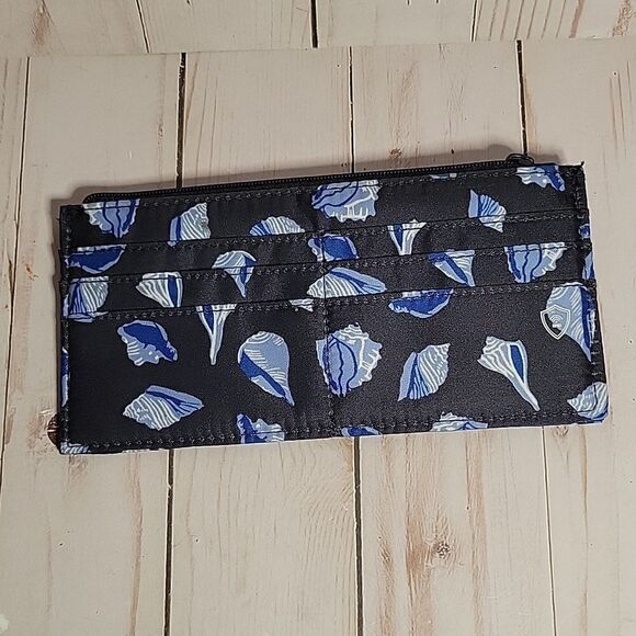 Vera Bradley RFID Beach Zip Around Wristlet Wallet  Shore Thing Coral Anchor - Picture 10 of 14